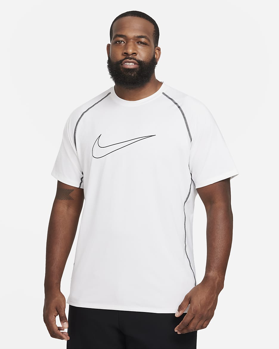 Nike Pro Dri FIT Men s Slim Fit Short Sleeve Top. Nike